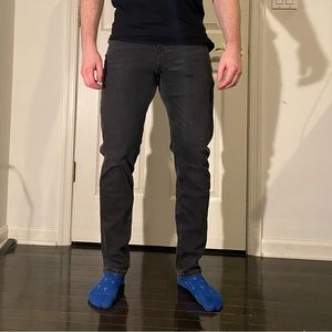 Tailored men’s H&M slim jeans in dark grey size 32x32